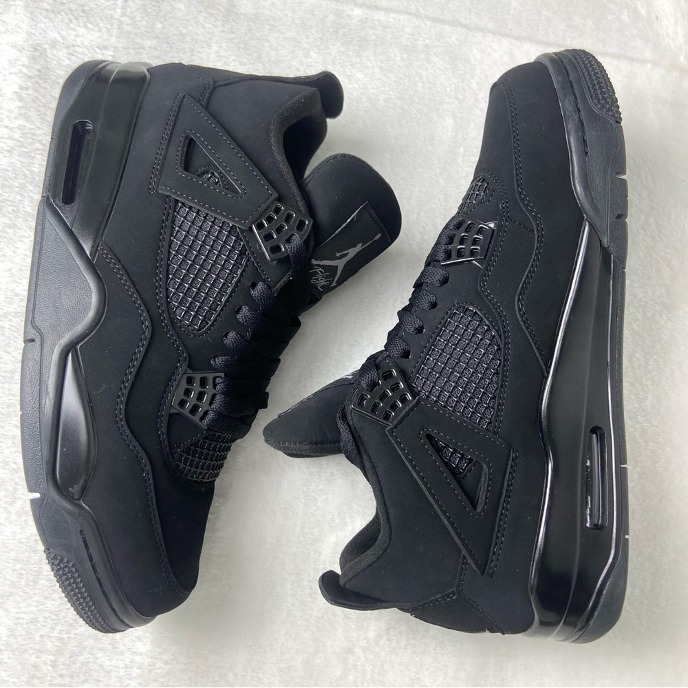 Air Jordan 4 “Black Cat”-Men's Retro Sneakers Shoes